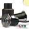 IsoLED LED Einbaustrahler, Edelstahl, 2 Watt, 60°, IP68, 12V AC/DC, warmweiss