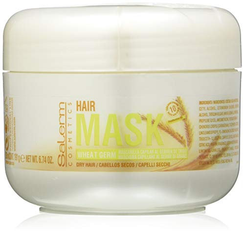 SALERM - Mascarilla Nutritiva para el Pelo - 200 ml - con Germen de Trigo - para Cabello Seco y Dañado - Hidratación Profunda del Cabello - Brillo y Luminosidad - Fortalecimiento Capilar