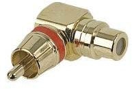 RCA Male to RCA Female 90° adapter