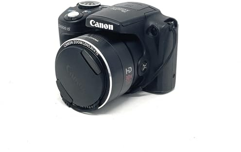 Canon PowerShot SX500 IS Digital Camera - Black (16.0 MP, 30x Optical Zoom) 3.0 inch LCD