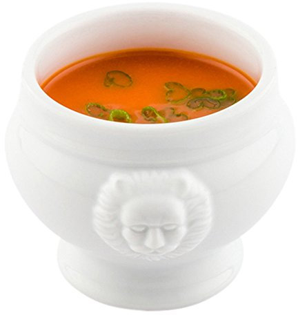 Porcelain Soup Bowl, Porcelain Soup Cup - Lions Head Bowl - 6 Ounce - 10ct Box - Restaurantware