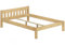 Erst-Holz Ehebett Doppelbett 180x200 Massivholzbett Kiefer Natur Futonbett ohne Rollrost 60.38-18 oR