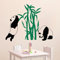 Vinyl Wandtattoo Panda Bambus Bär Tier Zoo Wandaufkleber Wandsticker Wanddekoration für Schlafzimmer Kinderzimmer Babyzimmer M18