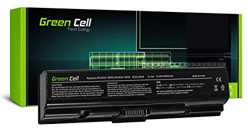 Green Cell® Standard Série Batterie pour Toshiba Satellite A200-1VF A300-15P A500-1H5 L555-10M Satellite Pro L300-1FO L500-1T2 Ordinateur PC Portable (6 Cellules 4400mAh 10.8V Noir)