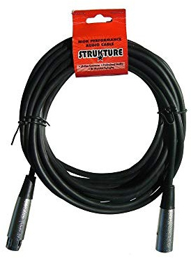 Strukture SMC20 20-Feet XLR Microphone Cable, Black