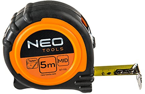 NEO TOOLS 67-115 Mètre à ruban en acier avec aimant 5 m x 25 mm