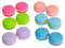 SPORTS WORLD VISION 3PC Red Macaroon Contact Lens Case | Compact, Portable & Leakproof Contact Lens Holder | Durable, Travel-Friendly Contact Lens Solution Box with Same Color Set