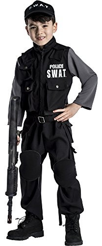 Dress Up America Swat Kostüm Kinder – Police SWAT Kostüm für Jungen und Mädchen