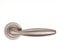 Fortessa Bulbus Satin Nickel Door Handle On Rose