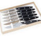 Coffret 6 couteaux steaks brasserie Noir