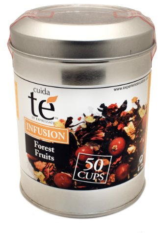 Infusión frutas del bosque lata granel Cuida Té 100g