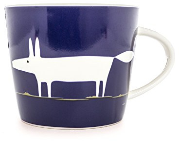 Scion Living - Keith Brymer Jones Collaboration Range - Mr Fox Ceramic Mug - Indigo - 350ml
