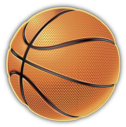 Basketball Sport Ball Hochwertigen Auto-Autoaufkleber 12 x 12 cm