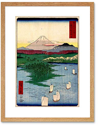 Wee Blue Coo PAINTING JAPANESE WOODBLOCK NOGE YOKOHAMA FRAMED PRINT F97X4822