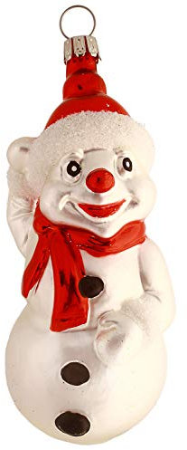 Hamburger WEIHNACHTSKONTOR® - Christbaumschmuck - Handbemalte Christbaumfigur Schneemann