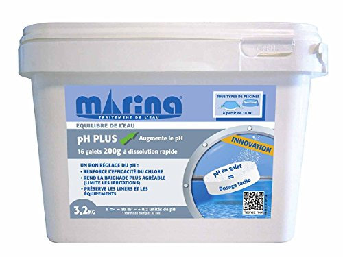 pH Plus en galets pré-dosés de 200 g - 3,2 kg
