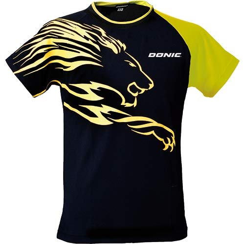 DONIC T-Shirt Lion Optionen M, schwarz/gelb