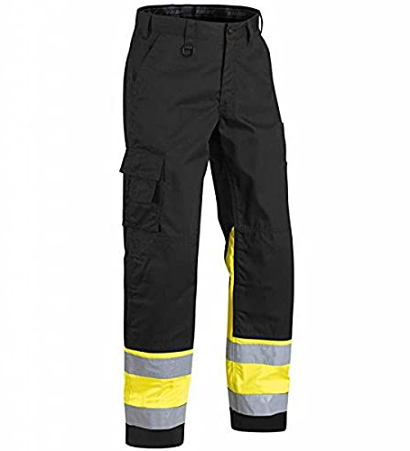 Blaklader 15641811 Hose mit hoher Sichtbarkeit, Schwarz/Gelb, grootte C46