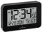 Marathon Atomwanduhr mit Kristallrahmen, schwarz, großes 19,1 cm großes Display, AM/PM oder 24-Stunden-Zeitformat, acht Zeitzonen, Innentemperatur und Luftfeuchtigkeit, Zwei AA-Batterien im