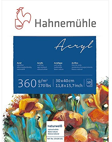 Acrylblock 360g/m², 30x40cm, 10Blatt