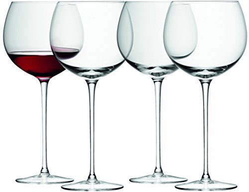 LSA Wine Weinballon-Glas, transparent, 570 ml, 4 Stück, Clear, Set