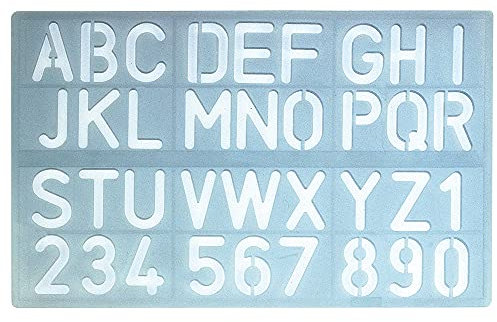 CSP P-1600 Beschriftungsschablone Buchstaben und Zahlen 30 mm