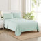 Sweet Home Collection 1957-Set di Fogli per Fili in Morbida Spazzolata di qualità egiziana Set di Biancheria da Letto di Lusso Piatto, Lenzuolo con Angoli, 2 federe, Microfibra, Menta, King