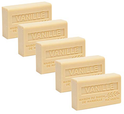 Maison du Savon de Marseille - 5er-Set Seife Vanille mit Sheabutter, 5x125 g