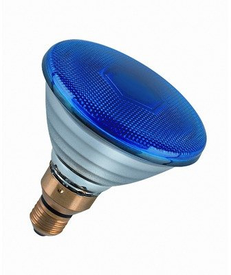 Osram Reflektorlampe E27, 80W, Concentra PAR38, Belcolor blau
