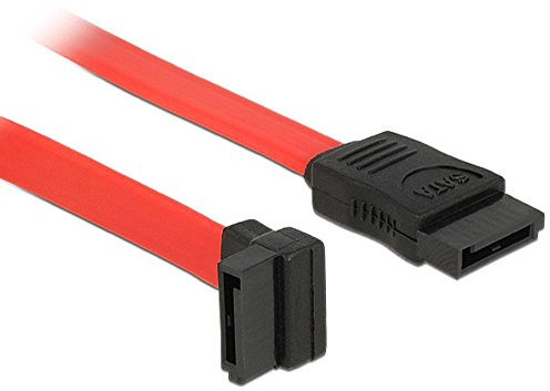 Delock SATA 3 GB/S Kabel gerade auf oben gewinkelt 22 cm rot