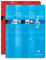 Clairefontaine 3307C - Noten- und Gesangsheft, ideal für Musikunterricht, DIN A4+, 24 x 32cm, 24 Blatt, 90g, 1 Stück, farbig sortiert