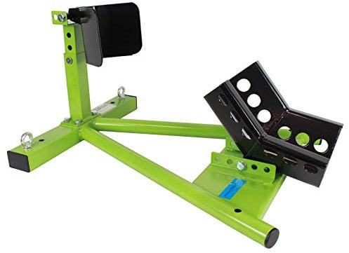 Baumarktplus Motorradständer vorne für 17 - 21 Montageständer Radhalter Motorradwippe Transportständer für Anhänger Aufnahme in der Höhe und Länge verstellbar