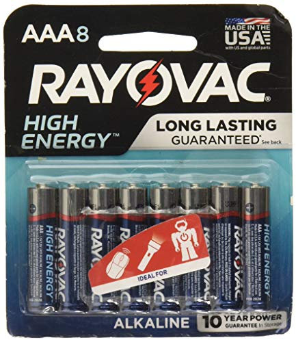 Rayovac High Energy Alkaline Batteries 8/Pkg-Aaa