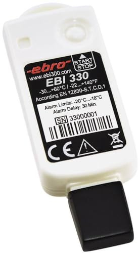 EBRO EBI 330-t30 Recorder von Daten temperaturausa und Einweg (10 Stück.) Recorder von Daten Speicher 6000