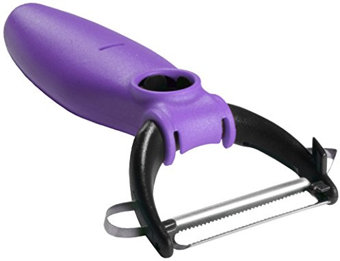 Housewares Deutschland ABS/Edelstahl-Rinde von Obst und Gemüse Schäler, lila/schwarz