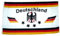 Fahne/Flagge Deutschland Fußball 4 Sterne weiß 90 x 150 cm