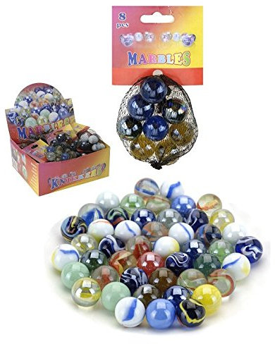 Koopman Murmeln 3x1-Netz(8-St.) kleine Schusser / Murmeln Mitgebsel Kindergeburtstag NEU - OVP Anschauen lohnt!