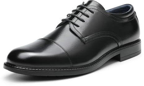 Bruno Marc Chaussure Homme Ville Classique Chaussures Habillées Oxford à Lacets pour Hommes Chaussure Costume Mariage Confortable DOWNING-01,Size 44,Noir,DOWNING-01
