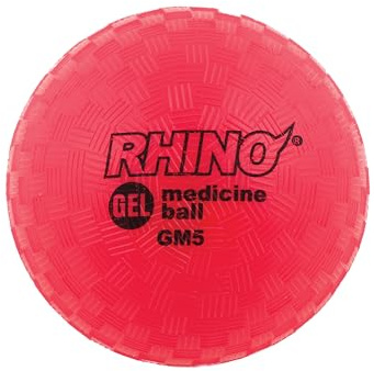 Champion Sports Gel Filled Medicine Ball (Red 2lbs)