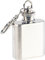 Rosenstein & Söhne Mini Flachmann: Edelstahl-Flachmann mit Schlüsselanhänger, 30 ml (Mini Flachmann Schlüsselanhänger, Mini-Flachmann für Schlüsselband, Scherzartikel)