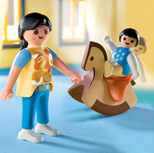PLAYMOBIL® 4744 - Baby auf Schaukelpferd mit Mama