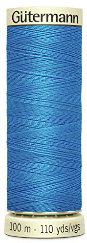 Gutermann Sew All Polyester Thread, 100Mtr, Bright Blue (0386)