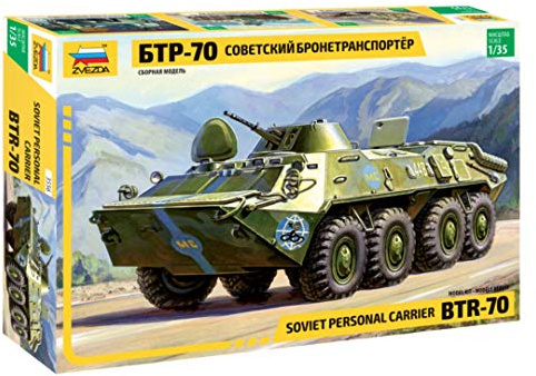 Zvezda 500783587-1:35 BTR-70 mit MA-7 Geschützturm