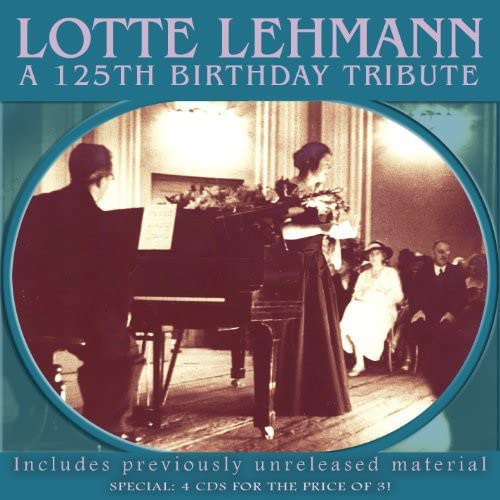 Lotte Lehmann: 125Th Birthday Celebration Bach / Beethoven / Brahms / Gounod