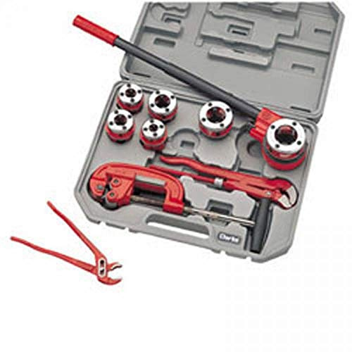 CLARKE PLUMBERS PIPE THREADING KIT 10 PIECE CHT418