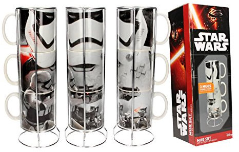 Tazas ceramica stormtroopers set 3 tazas apilables star wars ep7