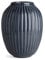 Kähler Vase H25.5 cm Hammershøi dänisches Design für Blumen Handarbeit, grau