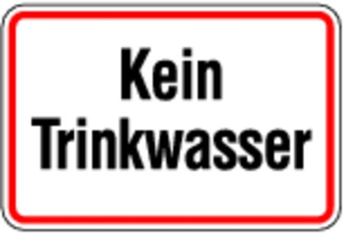 LEMAX® Hinweisschild, Kein Trinkwasser Alu geprägt 0 150x100mm