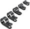 50 x Black Nylon Plastic P Clips - Fasteners for Conduit, Cable, Tubing & Sleeving [ 5mm ]