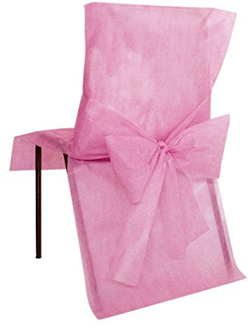 Santex 2931 Housse de Chaise avec Noeud Rose